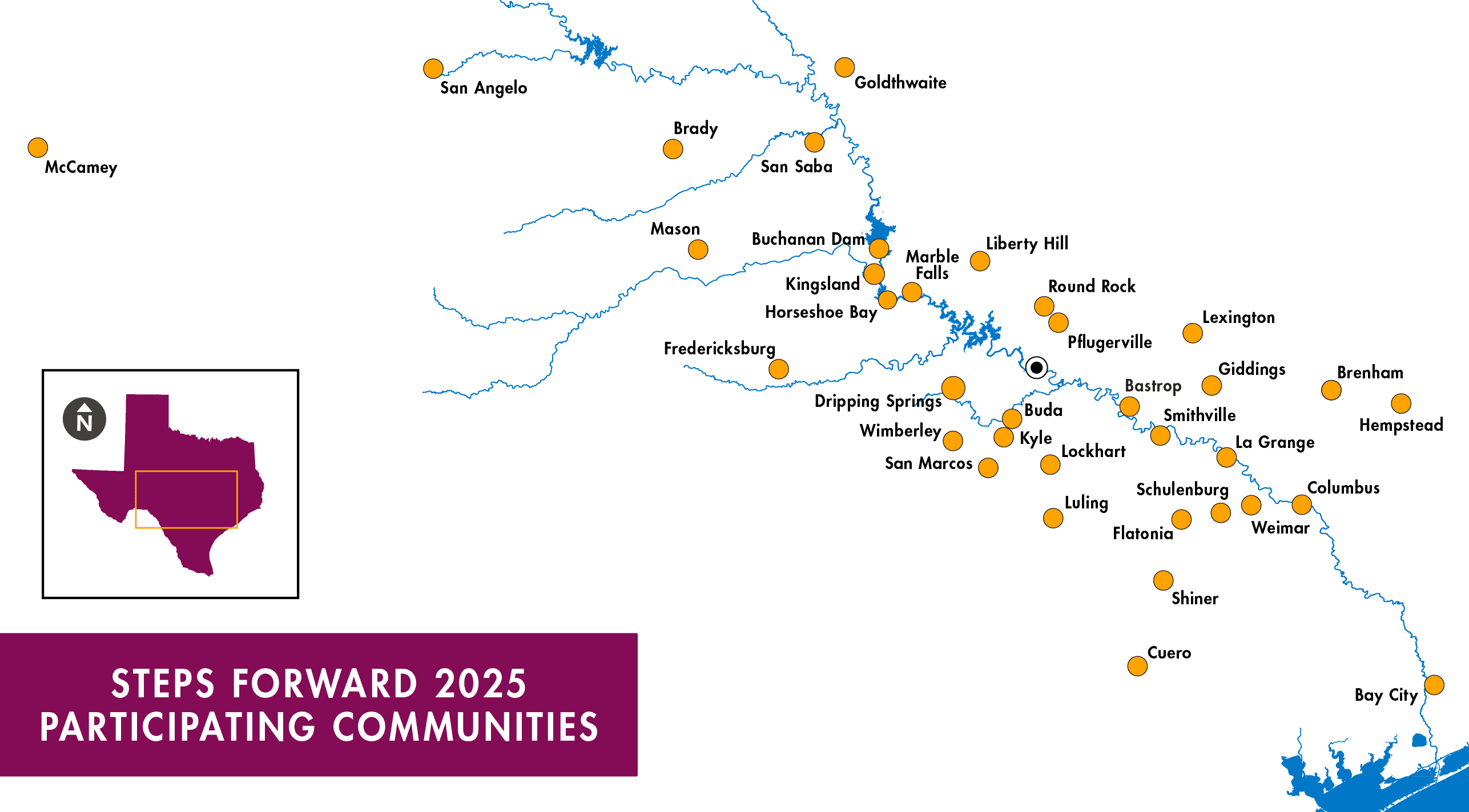 2025 Steps Forward Map